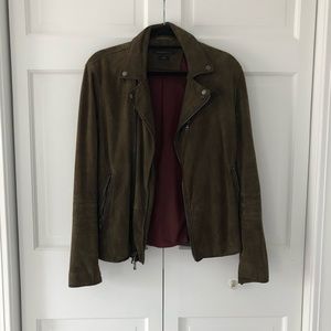John Varvatos Luxe - Goat Suede Moto Jacket